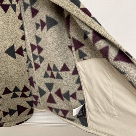 The North Face Jacket Women's Sz S Crescent Wrap Aztec Toggle Hooded Pockets - Picture 7 of 8